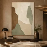 Sage and Cedar Japandi Minimalist Wall Art Canvas Print - Image 5
