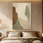 Sage and Cedar Japandi Minimalist Wall Art Canvas Print - Image 6
