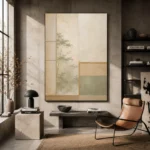 Sage Shoji Minimalist Wall Art Canvas Print - Image 3