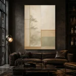 Sage Shoji Minimalist Wall Art Canvas Print - Image 4