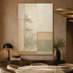Sage Shoji Minimalist Wall Art Canvas Print - Image 5
