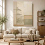 Sage Shoji Minimalist Wall Art Canvas Print - Image 7