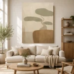 Sage Bonsai Minimalist Wall Art Canvas Print - Image 7