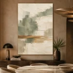 Sage and Ivory Japandi Minimalist Wall Art Canvas Print - Image 5