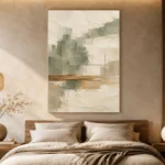 Sage and Ivory Japandi Minimalist Wall Art Canvas Print - Image 6