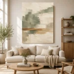 Sage and Ivory Japandi Minimalist Wall Art Canvas Print - Image 7