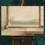 Sage Tea House Minimalist Wall Art Canvas Print - Image 2