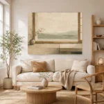 Sage Tea House Minimalist Wall Art Canvas Print - Image 7