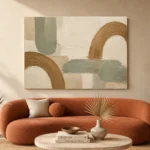 Cedar Arch Japandi Minimalist Wall Art Canvas Print - Image 3