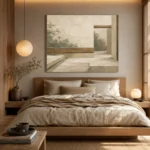 Sage Zen Courtyard Minimalist Wall Art Canvas Print - Image 8