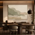 Moss Sage Japandi Minimalist Wall Art Canvas Print - Image 4