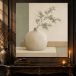 Sage Ceramic Still Life Minimalist Wall Art Canvas Print - Image 4