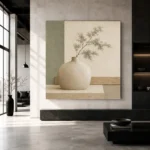 Sage Ceramic Still Life Minimalist Wall Art Canvas Print - Image 5
