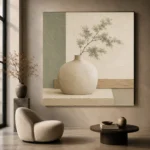Sage Ceramic Still Life Minimalist Wall Art Canvas Print - Image 6