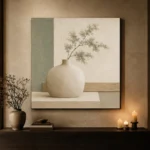 Sage Ceramic Still Life Minimalist Wall Art Canvas Print - Image 7