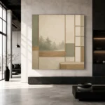 Sage Forest Shoji Minimalist Wall Art Canvas Print - Image 5