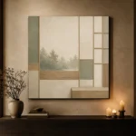 Sage Forest Shoji Minimalist Wall Art Canvas Print - Image 7