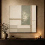 Sage Tatami Geometry Minimalist Wall Art Canvas Print - Image 7