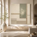 Sage Tatami Geometry Minimalist Wall Art Canvas Print - Image 8