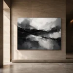 Architectural Blocks Monochrome Wall Art Canvas Print - Image 12