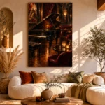 Candlelit Grand Piano Jazz Wall Art Canvas Print - Image 8