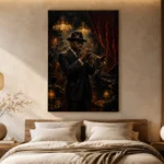 Vintage Trumpet Performance Jazz Wall Art Canvas Print - Image 6