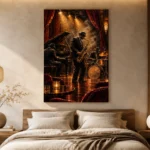 Vintage Jazz Ensemble Jazz Wall Art Canvas Print - Image 6