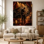 Vintage Jazz Ensemble Jazz Wall Art Canvas Print - Image 7