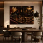 Sophisticated Jazz Lounge Jazz Wall Art Canvas Print - Image 4