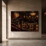 Sophisticated Jazz Lounge Jazz Wall Art Canvas Print - Image 5