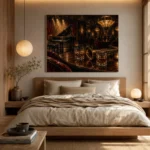 Sophisticated Jazz Lounge Jazz Wall Art Canvas Print - Image 8
