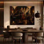 Art Deco Jazz Ensemble Jazz Wall Art Canvas Print - Image 4