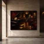 Late Night Jazz Lounge Jazz Wall Art Canvas Print - Image 5