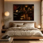 Late Night Jazz Lounge Jazz Wall Art Canvas Print - Image 8