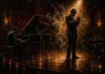 Spotlight Trumpet Performance Jazz Wall Art Canvas Print