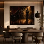 Spotlight Trumpet Performance Jazz Wall Art Canvas Print - Image 4