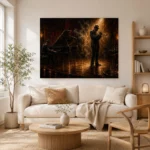Spotlight Trumpet Performance Jazz Wall Art Canvas Print - Image 7