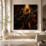 Jazz Vocalist Spotlight Jazz Wall Art Canvas Print - Image 8