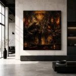 Art Deco Jazz Quartet Jazz Wall Art Canvas Print - Image 5