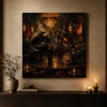 Art Deco Jazz Quartet Jazz Wall Art Canvas Print - Image 7