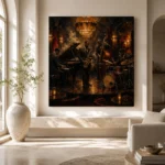 Art Deco Jazz Quartet Jazz Wall Art Canvas Print - Image 8