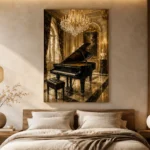 Grand Piano Recital Room Piano Wall Art Canvas Print - Image 6