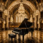 Grand Concert Hall Piano Wall Art Canvas Print
