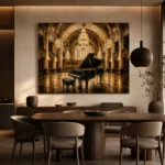 Grand Concert Hall Piano Wall Art Canvas Print - Image 4