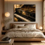 Golden Piano Keys Wall Art Canvas Print - Image 8