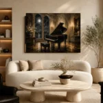 Moonlit Recital Piano Wall Art Canvas Print - Image 6