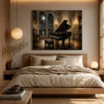 Moonlit Recital Piano Wall Art Canvas Print - Image 8