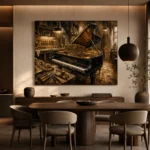 Craftsman's Atelier Piano Wall Art Canvas Print - Image 4