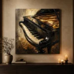 Elegant Grand Piano Wall Art Canvas Print - Image 7