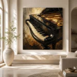 Elegant Grand Piano Wall Art Canvas Print - Image 8